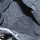 VALENTINO Shoulder Bag Leather Black Gold Auth BA2556-11