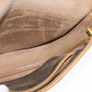 Christian Dior Honeycomb Canvas Shoulder Bag PVC Brown Gold Auth BA2557-19