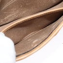 Christian Dior Honeycomb Canvas Shoulder Bag PVC Brown Gold Auth BA2557-21