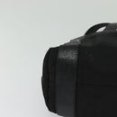 BVLGARI Logo Mania Tote Bag Canvas Black Silver Auth BA2558-9