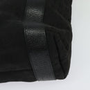 BVLGARI Logo Mania Tote Bag Canvas Black Silver Auth BA2558-16