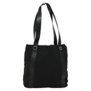 BVLGARI Logo Mania Tote Bag Canvas Black Silver Auth BA2558-13