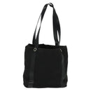BVLGARI Logo Mania Tote Bag Canvas Black Silver Auth BA2558-3