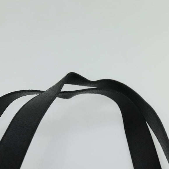 BVLGARI Logo Mania Tote Bag Canvas Black Silver Auth BA2558