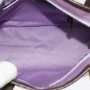 BVLGARI Logo Mania Tote Bag Canvas Beige Silver Auth BA2559-10