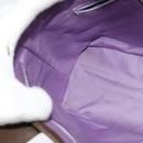 BVLGARI Logo Mania Tote Bag Canvas Beige Silver Auth BA2559-17