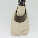 BVLGARI Logo Mania Tote Bag Canvas Beige Silver Auth BA2559-5