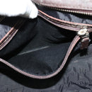 BURBERRY Nova Check Shoulder Bag Canvas Beige Silver Auth BA2560-18