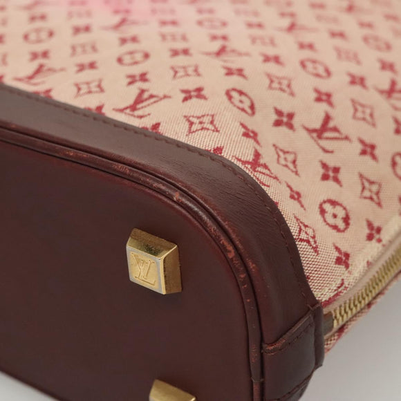 LOUIS VUITTON Monogram Mini Alma Haut Hand Bag Red M92204 LV Auth BA2564