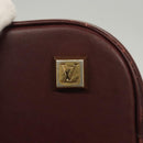 LOUIS VUITTON Monogram Mini Alma Haut Hand Bag Red M92204 LV Auth BA2564-18