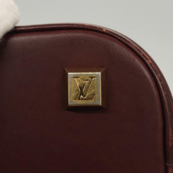 LOUIS VUITTON Monogram Mini Alma Haut Hand Bag Red M92204 LV Auth BA2564