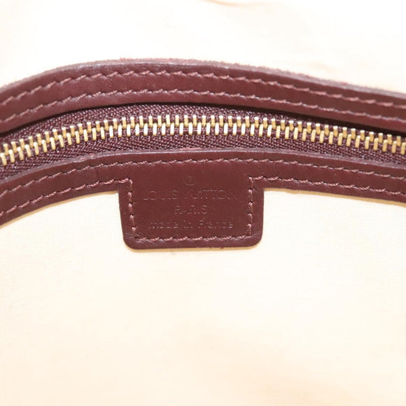 LOUIS VUITTON Monogram Mini Alma Haut Hand Bag Red M92204 LV Auth BA2564