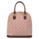 LOUIS VUITTON Monogram Mini Alma Haut Hand Bag Red M92204 LV Auth BA2564-13
