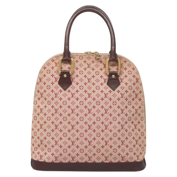 LOUIS VUITTON Monogram Mini Alma Haut Hand Bag Red M92204 LV Auth BA2564