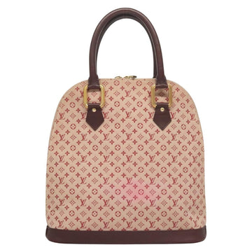 LOUIS VUITTON Monogram Mini Alma Haut Hand Bag Red M92204 LV Auth BA2564 - 0