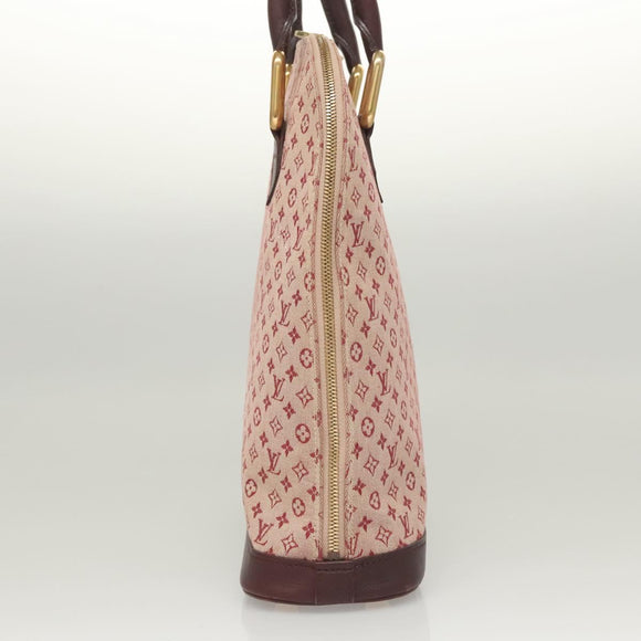 LOUIS VUITTON Monogram Mini Alma Haut Hand Bag Red M92204 LV Auth BA2564