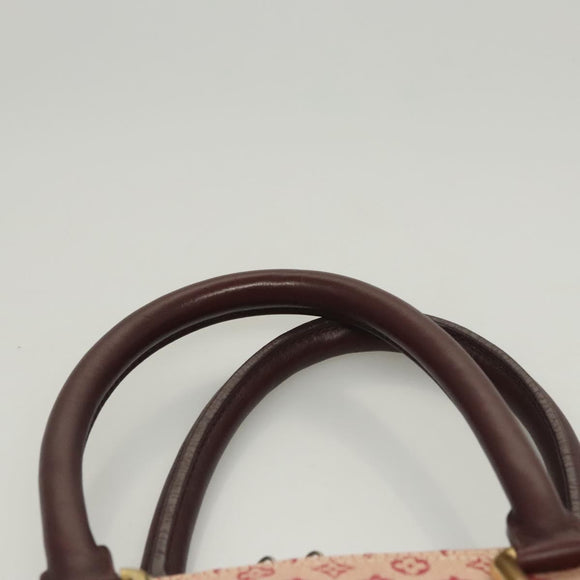 LOUIS VUITTON Monogram Mini Alma Haut Hand Bag Red M92204 LV Auth BA2564