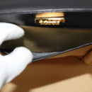 BALLY Hand Bag Leather Black Gold Auth BA2567-19