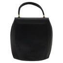 BALLY Hand Bag Leather Black Gold Auth BA2567-3