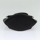 BALLY Hand Bag Leather Black Gold Auth BA2567-9