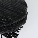 BALLY Chain Shoulder Bag Leather Black Gold Auth BA2569-17