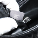 BALLY Chain Shoulder Bag Leather Black Gold Auth BA2569-10