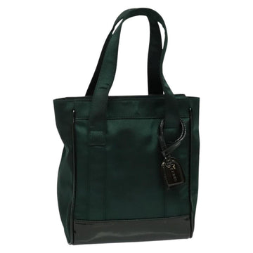 GUCCI Hand Bag Satin Khaki Silver 000 2854 0500 5 Auth BA2579