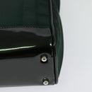 GUCCI Hand Bag Satin Khaki Silver 000 2854 0500 5 Auth BA2579-13