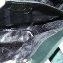 GUCCI Hand Bag Satin Khaki Silver 000 2854 0500 5 Auth BA2579-17