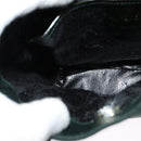 GUCCI Hand Bag Satin Khaki Silver 000 2854 0500 5 Auth BA2579-18