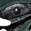 GUCCI Hand Bag Satin Khaki Silver 000 2854 0500 5 Auth BA2579-19