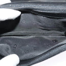 Christian Dior Chain Shoulder Bag Leather Black Gold Auth BA2581-17