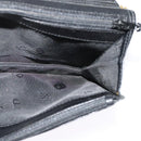 Christian Dior Chain Shoulder Bag Leather Black Gold Auth BA2581-18