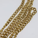 Christian Dior Chain Shoulder Bag Leather Black Gold Auth BA2581-8