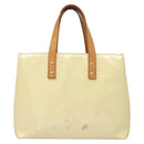 LOUIS VUITTON Monogram Vernis Reade PM Hand Bag Perle M91336 LV Auth BA2583-13