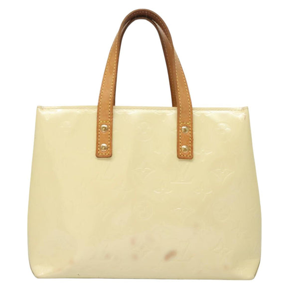 LOUIS VUITTON Monogram Vernis Reade PM Hand Bag Perle M91336 LV Auth BA2583