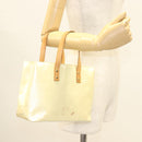 LOUIS VUITTON Monogram Vernis Reade PM Hand Bag Perle M91336 LV Auth BA2583-22