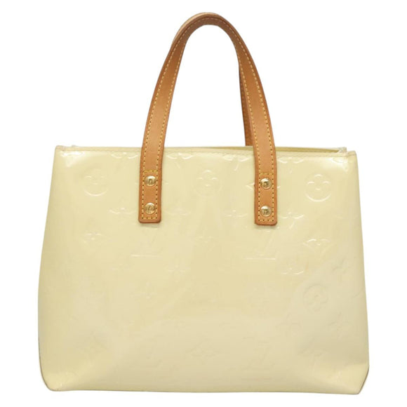 LOUIS VUITTON Monogram Vernis Reade PM Hand Bag Perle M91336 LV Auth BA2583