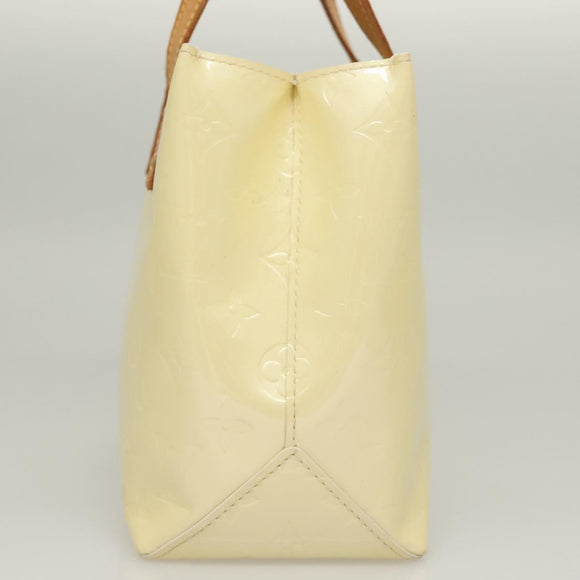 LOUIS VUITTON Monogram Vernis Reade PM Hand Bag Perle M91336 LV Auth BA2583