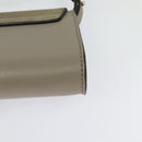 Chloe Fay Shoulder Bag Suede Leather Beige Gold Auth BA2586-17