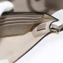 Chloe Fay Shoulder Bag Suede Leather Beige Gold Auth BA2586-21