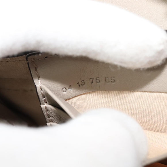 Chloe Fay Shoulder Bag Suede Leather Beige Gold Auth BA2586