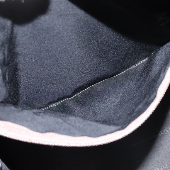 BURBERRY Nova Check Hand Bag Canvas Beige Silver Auth BA2588