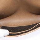 Christian Dior Honeycomb Canvas Shoulder Bag PVC Black Gold Auth BA2589-17