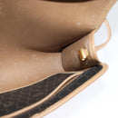 Christian Dior Honeycomb Canvas Shoulder Bag PVC Black Gold Auth BA2589-18