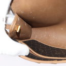 Christian Dior Honeycomb Canvas Shoulder Bag PVC Black Gold Auth BA2589-19