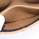 Christian Dior Honeycomb Canvas Shoulder Bag PVC Black Gold Auth BA2589-20