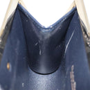 Christian Dior Trotter Canvas Pouch Navy Gold Auth BA2594-12