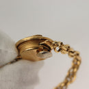 CHANEL COCO Mark Necklace metal Gold CC Auth BA2608-11