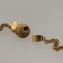 CHANEL COCO Mark Necklace metal Gold CC Auth BA2608-12